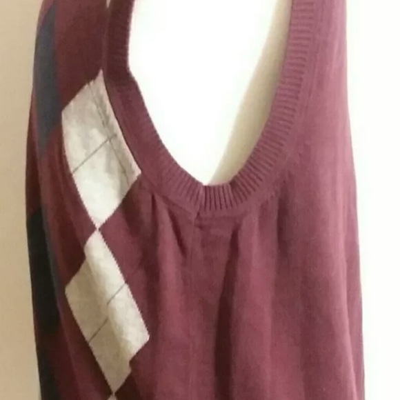 Club Room Sleeveless Vest L Cotton vintage sustainable jacket sweater kn… - Picture 4 of 5